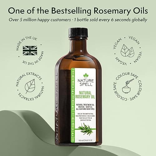 Nature Spell Rosemary Oil for Hair Growth, Pre-Diluted Oil to Strengthen and Nourish Dry, Damaged Strands, For All Hair Types, 150ml thumbnail 7