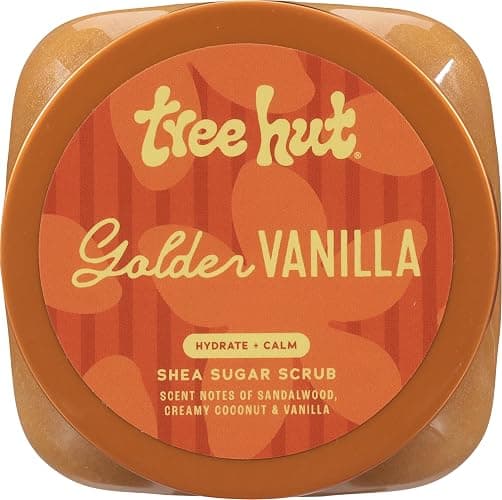 Tree Hut Golden Vanilla Shea Sugar Scrub Valentines Day Gifts For Her - Exfoliating, Hydrating & Moisturizing Body Scrub with Shea Butter & Natural Oils, Smooth & Soften Skin, 18 oz thumbnail 2