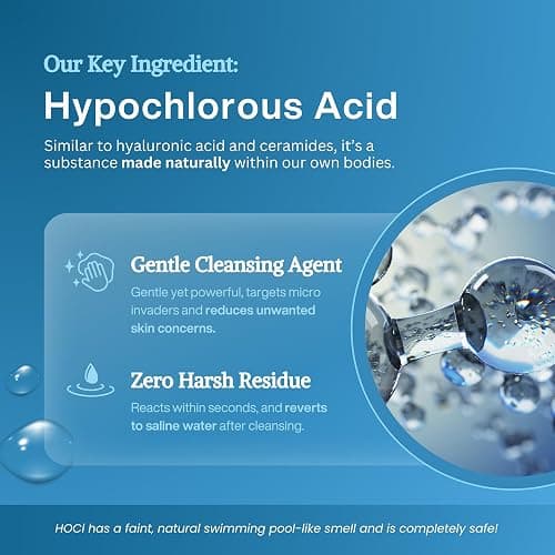 Hypochlorous Acid Spray – Dermatologist Tested HOCl Facial Cleanser for Sensitive, Acne-Prone & Irritated Skin – Soothes Redness, Eczema, Rashes & Itching – Skin Repair Spray, 200 mL - Honeydew Labs thumbnail 4
