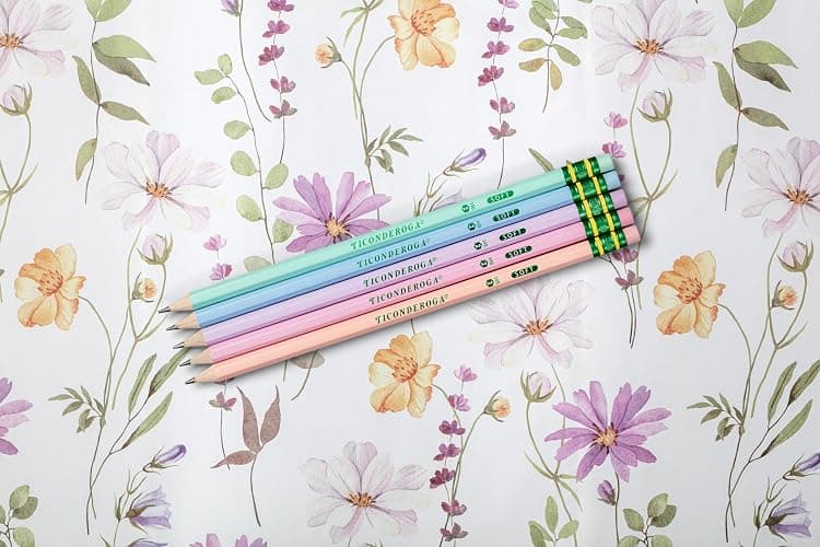 Ticonderoga Wooden Pencils, Pre-Sharpened, 2 HB Soft, Pastel Colors, 18 Count thumbnail 8