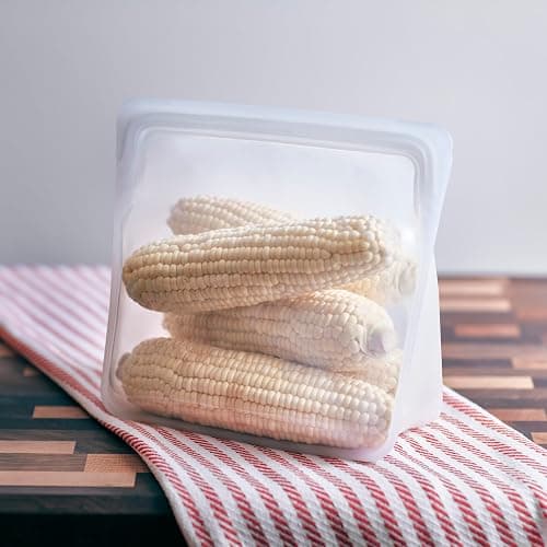 Stasher Premium Silicone Reusable Food Storage Stand-Up Bag Mega, Clear, Microwave, Sous Vide, Dishwasher, Oven and Freezer Safe, BPA Free, Leak-free, Eco-friendly, 104 Oz thumbnail 10