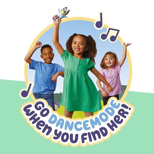Bluey Game Hide and Seek Figure, Articulated, Musical Kids Figurines with Dance Mode, Interactive Play Toddler Figurine Toys for Ages 3+ thumbnail 6