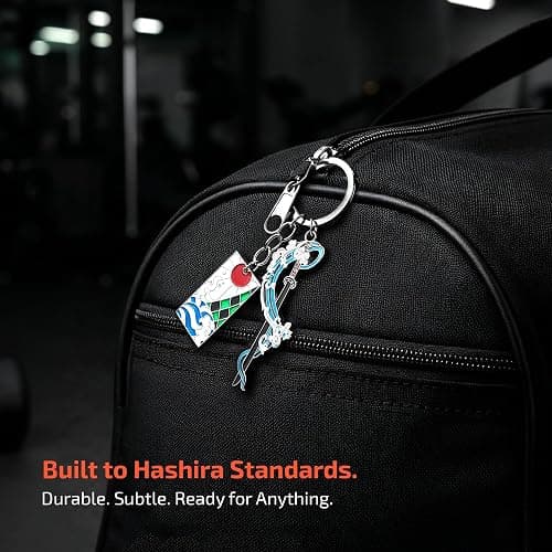 Weeb Keychains Demon Slayer Merch, Demon Slayer Keychain with Sword & Charms, Anime Gifts thumbnail 3
