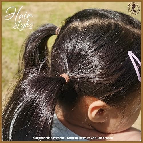 Teenitor Elastic Hair Bands, Small Hair Ties, 2000pcs, Light Brown thumbnail 9