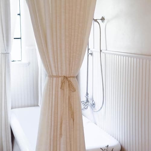 TWOPAGES Liz Linen Custom Curtain Customizable Size Blackout Pleated Header Memory Trained Neutral Linen Textured Window Drapes for Living Room Bedroom Patio Door Ceiling Track and Rod,1 Panel thumbnail 7