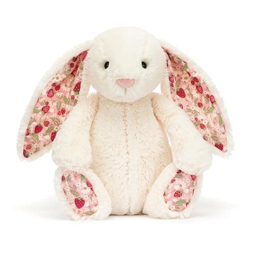 Jellycat Blossom Cream Bunny, Berry, Medium thumbnail 2