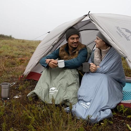 Naturehike Lightweight Compact Sleeping Bag, 59℉/32℉ Envelope Ultralight Backpacking Sleeping Bag Portable, Waterproof with Compression Sack for Cold&Warm, Camping, Traveling, Hiking thumbnail 8