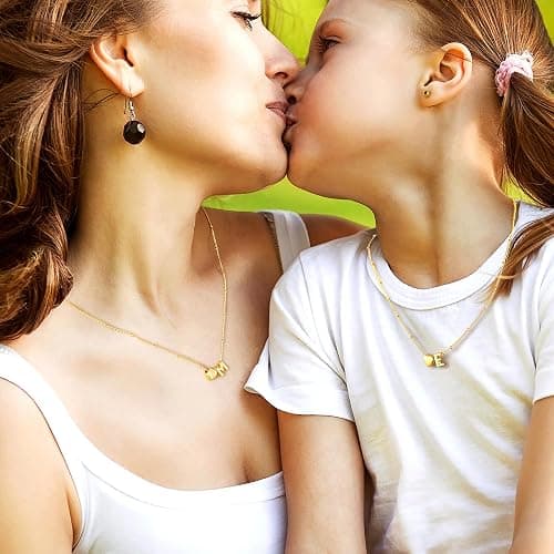 Ursteel Stocking Stuffers for Teen Girls Women - Christmas Gifts for Grandkids, 14K Gold Plated Initial Heart Necklace for Women Trendy, Dainty Letter A-Z Lockets Necklaces Personalized thumbnail 6