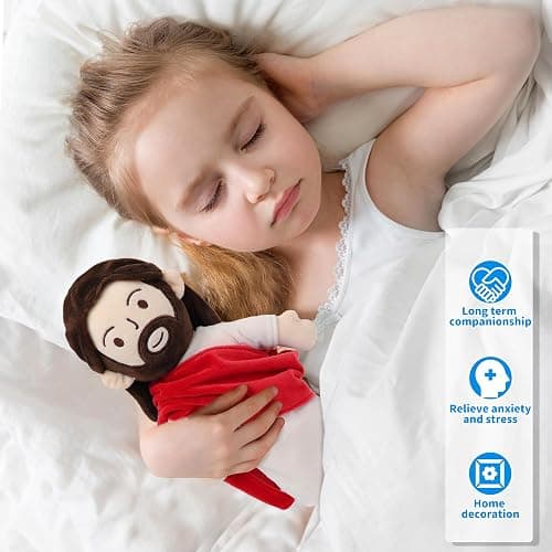 Yelakey 13" Jesus Plush Jesus Stuffed Doll Religious Easter Gifts for Kids Party Favors (Red) thumbnail 4