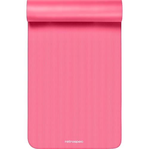 Retrospec Solana Yoga Mat 1" Thick w/Nylon Strap for Men & Women - Non Slip Exercise Mat for Home Yoga, Pilates, Stretching, Floor & Fitness Workouts thumbnail 3