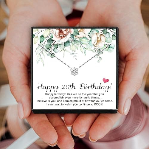 JeeweLife Sterling Silver Cubic Zirconia Necklace Birthday Gifts for Women (7-80th Birthday Gifts) - 20th thumbnail 5