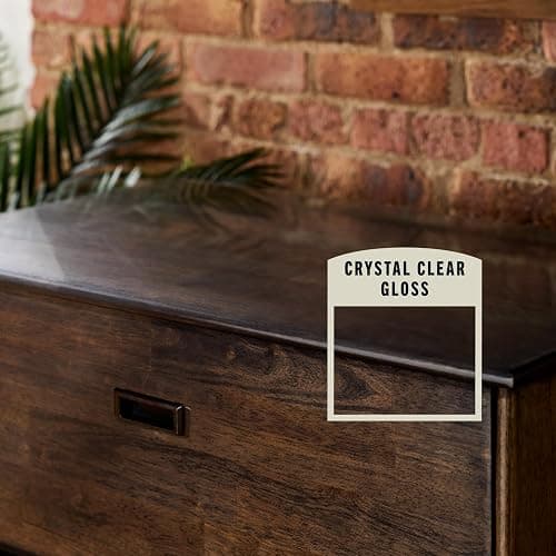 Varathane Water-Based Crystal-Clear Ultimate Polyurethane | Interior Wood Protection | Fast Dry Time | Easy Clean Up | Gloss | Half Pint thumbnail 2