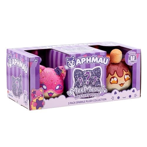 Aphmau 6” MeeMeow Plush 3-Pack, Carnival Treats Surprise Box That Includes 2 Carnival Treats Sparkle + 1 Exclusive Mystery Sparkle, Official Merch thumbnail 3