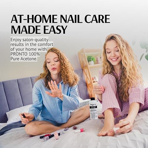 Pronto 100% Acetone Nail Polish Remover - Gel Polish Remover for Nails | Acetone Nail Polish Remover & Remover For Nails, Glue, Gel, Acrylic & Dip | 100 Percent Pure Acetone, 16 Fl oz (Pack of 1) thumbnail 8