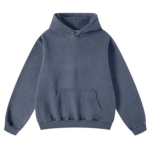 Dnzzs Womens Oversized Hoodie Acid Wash Hoodie Vintage Sweatshirt Heavyweight Fleece Cotton Streetwear Trendy Sweatshirts - Image 1
