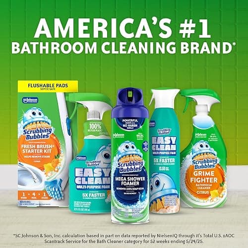 Scrubbing Bubbles Mega Bathroom and Shower Foamer Aerosol, Rainshower Scent, 20oz (Pack of 2) thumbnail 8