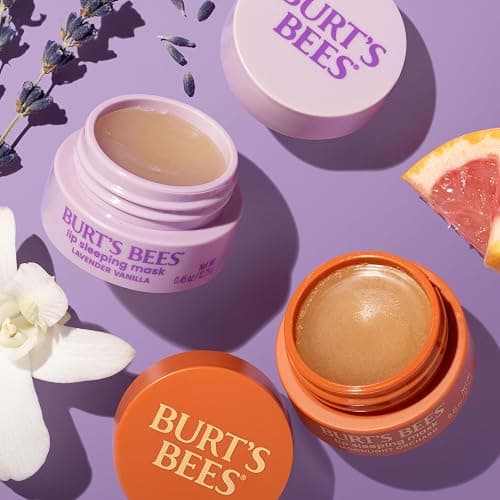 Burt’s Bees Lavender Vanilla Lip Sleeping Mask, With Hyaluronic Acid and Squalane Moisturizer To Instantly Hydrate Lips, Overnight Mask and Treatment, 0.45 oz. thumbnail 10