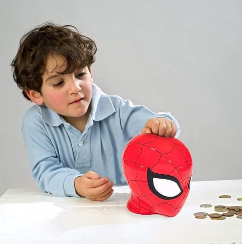 Jay Franco Marvel Spiderman Ceramic Coin Bank - Kids Decor Money Saving Piggy Bank (Official Marvel Product) thumbnail 4