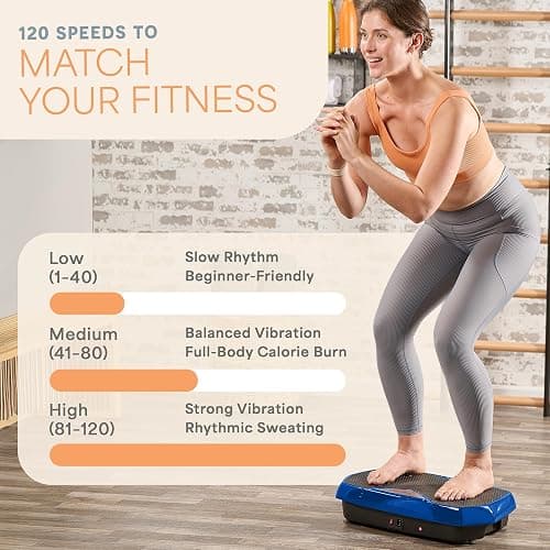 Lifepro Vibration Plate Exercise Machine with Magnetic Acupoints - Full Body Vibration Platform for Beginners and Recovery - Ideal Lymphatic Drainage Massager for Muscle Toning and Overall Fitness thumbnail 8
