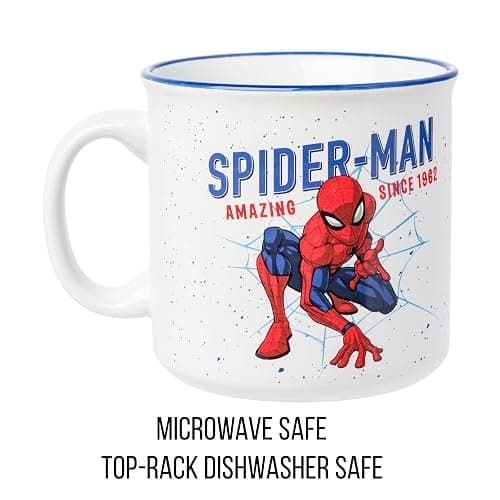 Silver Buffalo Marvel Spider-Man Amazing Since 1962 Ceramic Camper Mug, 20 Ounces thumbnail 4