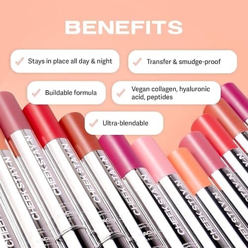 Sacheu Cheek STAY-N Liquid Blush for Cheeks — High Pigment, Buildable, Lightweight Cream Blush for Dewy & Radiant Flushed Cheeks — Long-lasting & Cruelty Free (I'm Cute) thumbnail 3