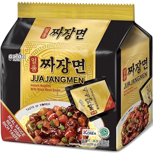 Paldo Fun & Yum Ilpoom Jjajangmen Chajang Noodle Traditional Brothless Chajang Ramen 7.05oz (Pack of 4) - Image 1
