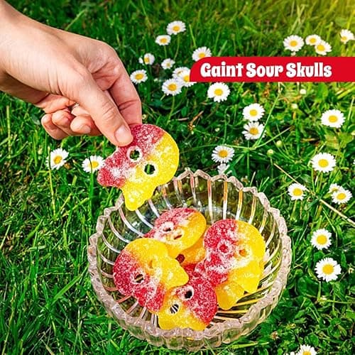 Bubs Swedish Candy Mix – 1 lb Sweet & Sour Gummies | Assorted Skulls, Ovals, Rombs | Fresh & Soft Foam Swedish Candy From Sweden thumbnail 8