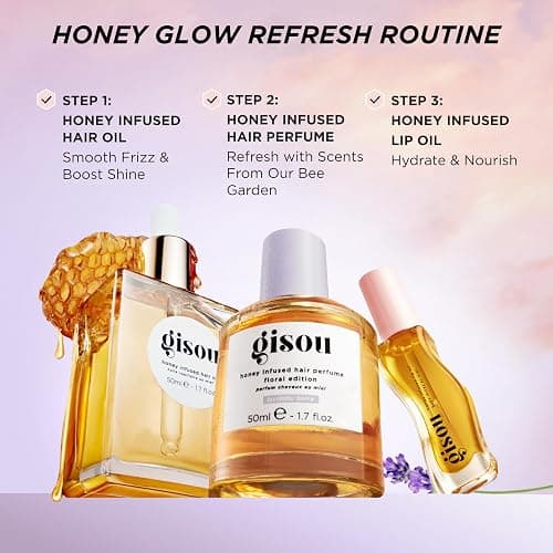Gisou Honey Infused Hair Perfume – Long-Lasting Hair Fragrance with Mirsalehi Honey & Argan Oil, Lavender Berry,1.7 Fl Oz thumbnail 6