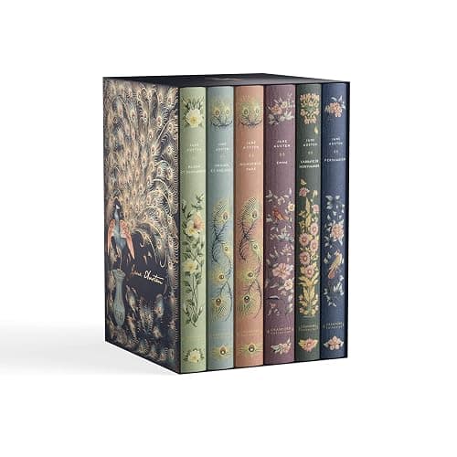 Coffret Jane Austen Édition de luxe 250 anniversaire. Contient 6 livres: Raison et Sentiments, Orgueil et Préjugés, Mansfield Park, Emma, L’Abbaye de Northanger, Persuasion - Image 1