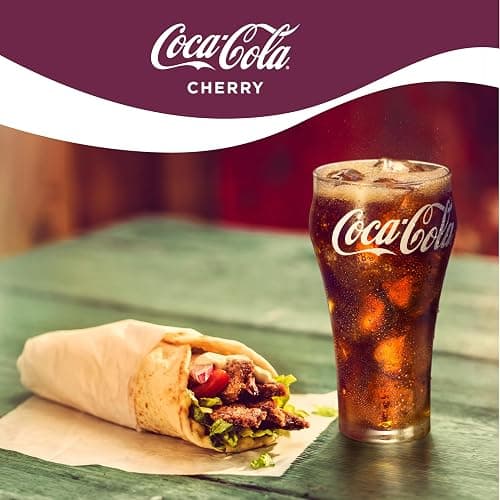 Coca-Cola Cherry Soda Soft Drink Cans, 12 fl oz, 12 Pack | Carbonated drink with cherry cola flavor thumbnail 2