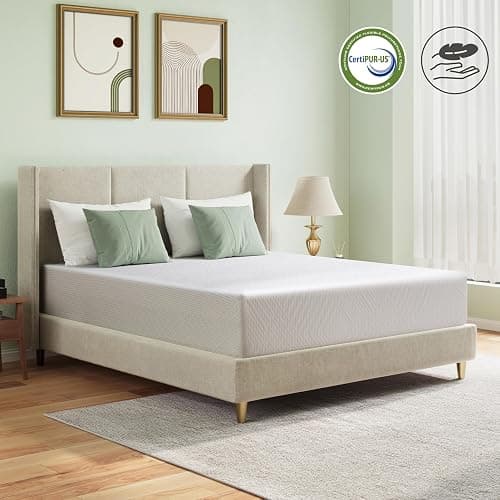 MLILY Queen Mattress in a Box, 10 inch Mattresses for Platform Bed Double Size Daybed, Green Tea Memory Foam Medium Firm thumbnail 3