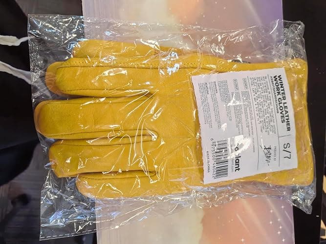 toolant Winter Leather Work Gloves, Warm 3M Thinsulate Lining for Cold Weather Work, Thermal Insulated Gloves thumbnail 7