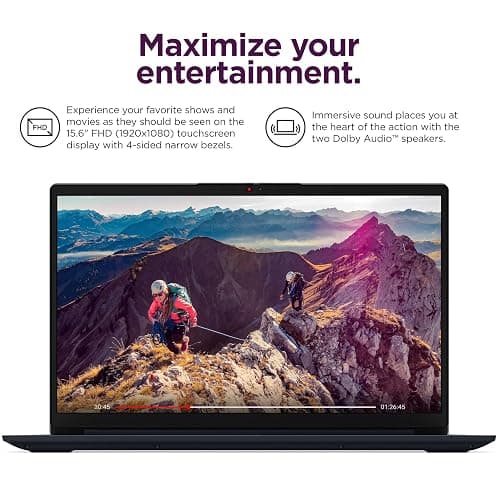 Lenovo 15.6" Touchscreen Laptop Computer, Intel 10-Core i5-1335U, 16GB RAM, 512GB PCIe SSD, Lifetime Office 365, WiFi 6, Type-C HUB, Fast Charge, Windows 11 Home, 2026 Edition for Business & Student thumbnail 4