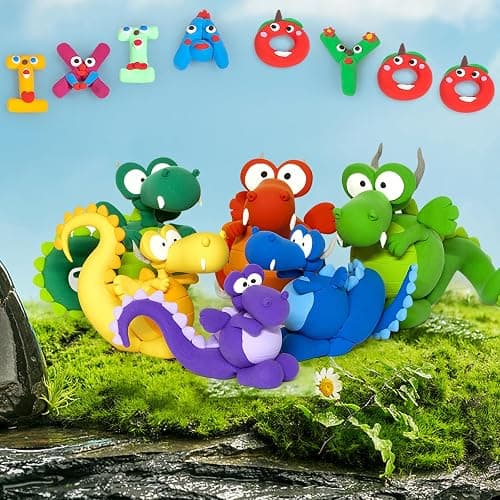 Ixiaoyoo Air Dry Clay, 100 Colors Modelling Clay for Kids, Safe & Non-Toxic, DIY Model Art & Crafts Toys with Sculpting Tools, Home Party Favors, Birthday & Christmas Gifts for Ages 3-12 Boys & Girls thumbnail 10