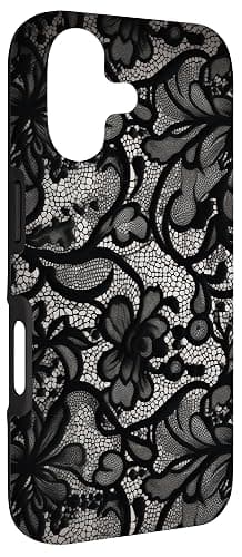 Black Lace Vintage Pattern Case for iPhone 17 thumbnail 3
