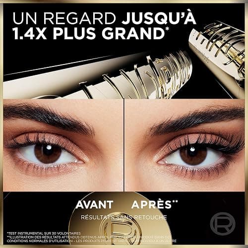L'Oréal Paris - Mascara Volume Panoramique - Cils Démultipliés - Sans Paquets - Regard Agrandi - Technologie Stretch-Flex - Panorama Volume Millions de Cils - Noir thumbnail 4