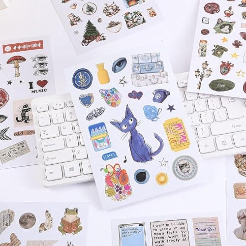 Girl's Korean Sticker Book, Food and Daily Life Theme - 1300+ Cute Dream Style Foodie Stickers, for DIY Scrapbooking Journaling Handbook Decoration Pink thumbnail 6