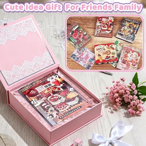 45 Sheets Japanese Sticker Book Manga 800+ Scrapbook Stickers Cute Korean Stickers for Journaling Scrapbooking Kawaii Food Sticker for Kids Adult Romantic DIY Comic Books Aesthetic Decoration Crafts D thumbnail 7