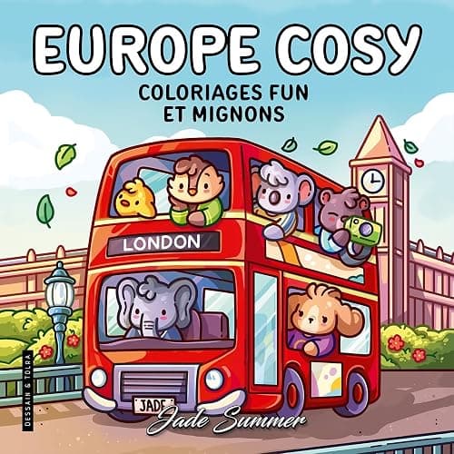 Europe Cosy - Jade Summer - Coloriages fun et mignons pour adultes pour se détendre - Cosy colo - Image 1