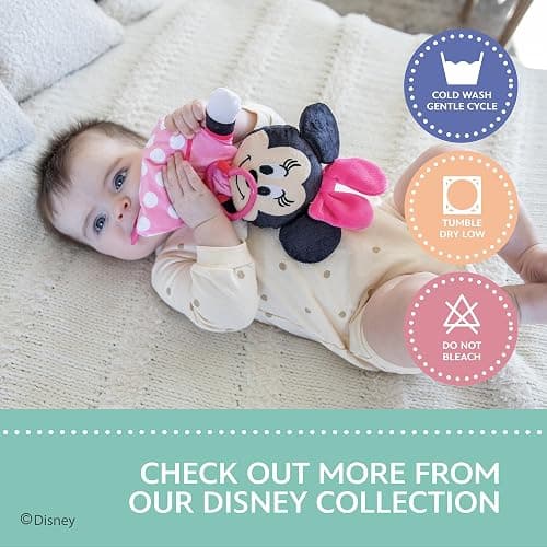 KIDS PREFERRED Disney Baby Minnie Mouse Plush Stuffed Animal Snuggler Lovey Security Blanket - Pink,13.18" x 13.18" x 3.62" thumbnail 7