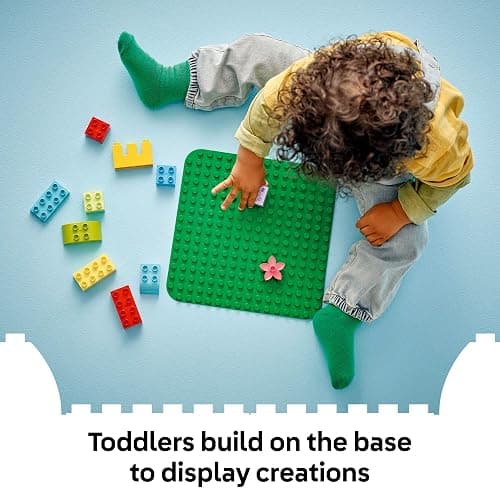 LEGO DUPLO Green Building Plate - Learning and Educational Building Toy for Toddlers, Preschool, Boys and Girls, Ages 1.5+ - Gift Ideas for Birthdays - 10460 thumbnail 3