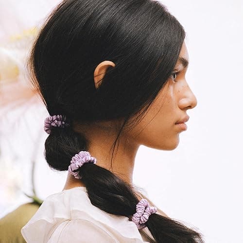 SLIP Amazon Exclusive Skinny Scrunchies: Anti-Crease, Anti-Breakage Slipsilk™ Design Protects Delicate Hair | Includes 3 Pure Silk Scrunchies, Sherbet thumbnail 9