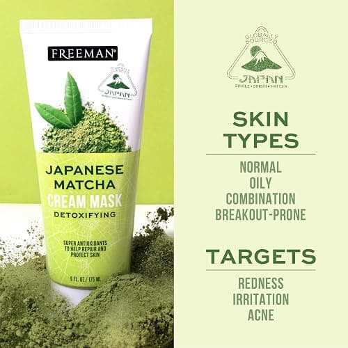 Freeman Exotic Blends Detoxifying Japanese Matcha Cream Facial Mask, 6 fl.oz./ 175 mL Tube thumbnail 4