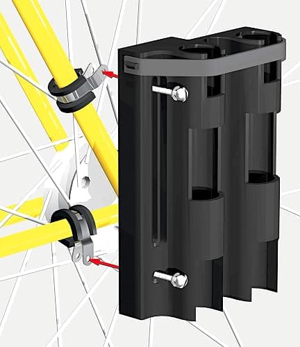 Fishing Rod Holder For Bike, Very Easy Mounting to Bike, Secures 2 Rods for Bicycle Fishing thumbnail 4