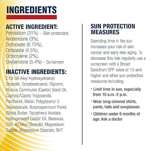 Aquaphor Lip Protectant and Sunscreen Ointment - Broad Spectrum SPF 30 - Relieves Chapped Lips - .35 fl. Oz. Tube thumbnail 12