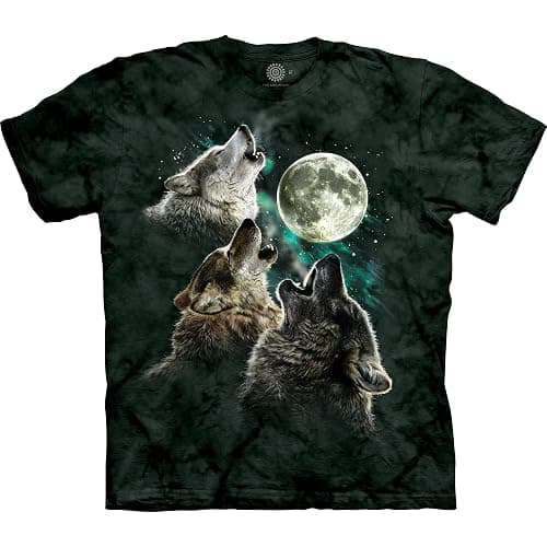 The Mountain Men's Three Wolf Moon Short Sleeve Tee - Image 1