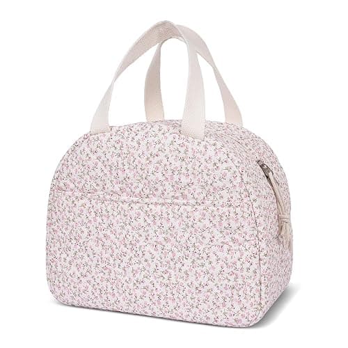 Lunch Box for Women,Cute Lunch Tote Bag,Reusable Insulated Lunch Box,Large Capacity Cooler Bag with Compartments for Work, Picnics or Travelling - Image 1