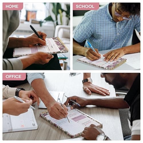 To Do List Pad - To Do List Notebook for Work with 52 Sheets, Undated Daily Planner Perfect for Daily Tasks and Goal Setting, To Do List Notepad Suitable for Office, Home and School - Mauve Muse thumbnail 7