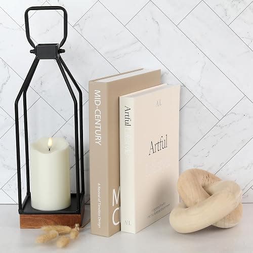 Aesthetic Decorative Books Set of 2 - Stylish Boxes for Coffee Table Decor | Beautiful Modern Home Decoration for Your Bookshelf or Mantel Decor - Fake/Faux Books as Photo Storage and Keepsake Box thumbnail 7
