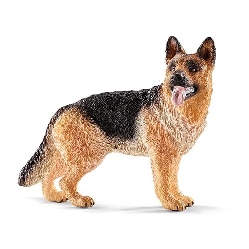 Schleich Farm World, Realistic Animal Toys for Boys and Girls, German Shepherd Dog Toy Figurine, Ages 3+ - Image 1